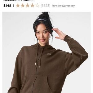 ALO Yoga Accolade Hoodie in Rich Brown